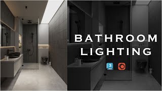 Realistic Bathroom Lighting in 3DMax I Coronarender