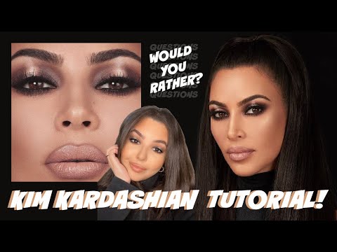 Kim Kardashian Smokey Eye & Would You Rather Questions | Yara Souaid