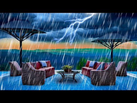 Sleep to 10 Hours of Rain & Thunder | Thunderstorm Sounds for Sleeping