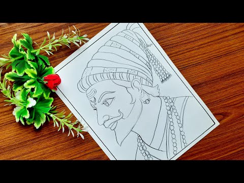 How to draw Shivaji maharaj | Shivaji maharaj drawing VERY easy 🤔