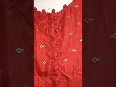 Boat Neck With Potli Buttons Design Blouse Cutting &stitching #potlibuttons #fashion #shortsviral