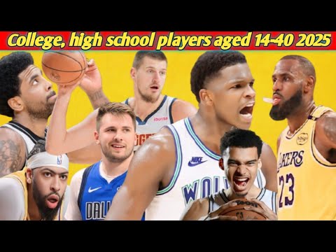 Best NBA, college, high school basketball players by age 14-40।🥹 nba। Nba।🫣