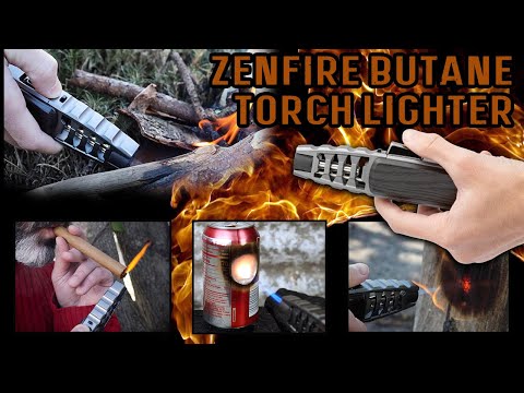 BUDK: The Zenfire Metallic Grey Butane Torch Lighter can do it ALL!