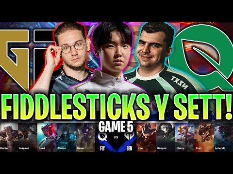 SETT Y FIDDLESTICKS EN LA PARTIDA DECISIVA!😱 | GEN vs FLY Game 5 CUARTOS DE FINAL WORLDS 2024 LVP