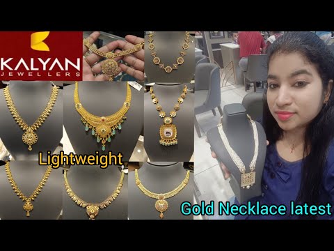 Kalyan Jewellers Gold Necklace Designs With Price Starting 10 Gm| Light weight gold necklace designs