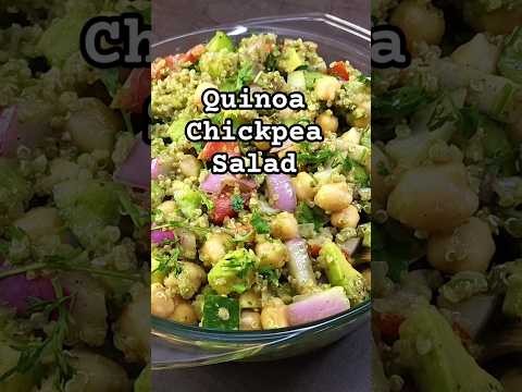 Chickpea Quinoa Salad| High Protein Weight Loss Salad | Meal Prep Ideas #salad #fitness