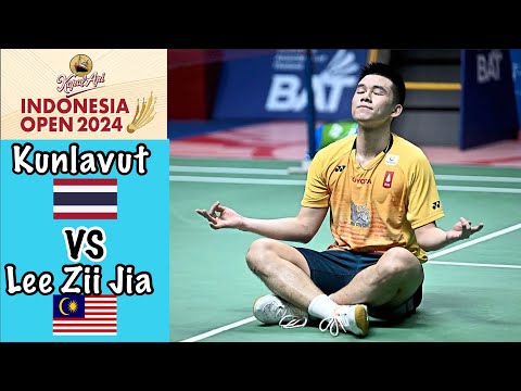 LEE Zii Jia (MAS) vs Kunlavut Vitidsarn (THA) | Indonesia Open 2024