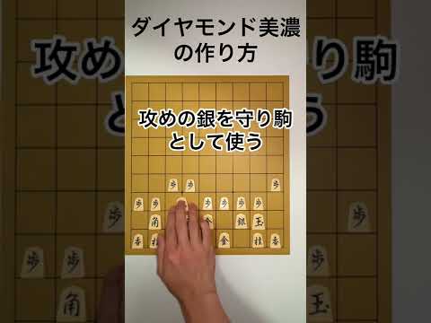 「ダイヤモンド美濃」の作り方 【将棋ウォーズ エフェクト】