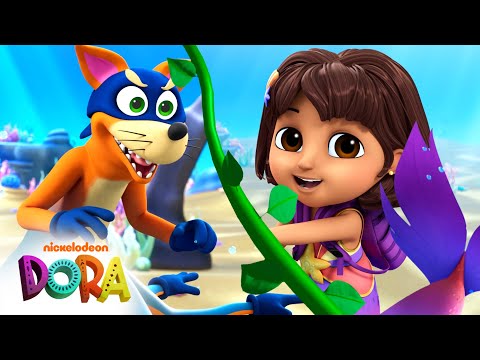 Dora Saves Fairytale Land! #8 🧜‍♀️Mermaid Swiper & the Pirate Three Little Pigs! | Dora & Friends