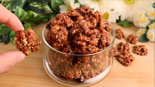 Try walnuts this way! you'll be surprised by the taste ! crunchy and very delicious ! in 5 minutes!