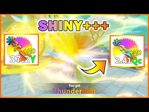 MAKING SHINY+++ THUNDERBOLT HOLO & SHINY++ W45 HOLO WEAPONS | WFS | ROBLOX