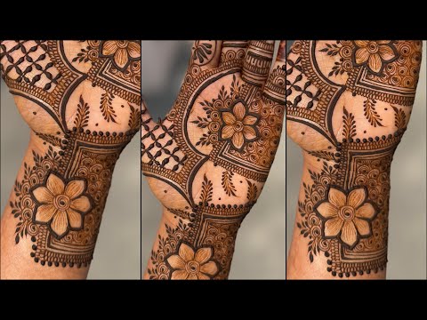 Very beautiful floral mehndi design 2025 || New box mehndi design || Mehandi design 2025