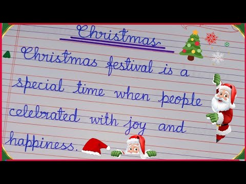 5 Lines Essay on Christmas Festival | Essay on Christmas | Christmas Essay in English | Christmas✨