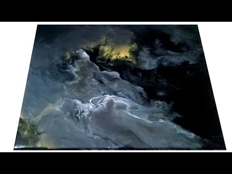 How to CREATE DEPTH with Fluid Paint: Easy Acrylic Pour Painting Techniques on Canvas (413)