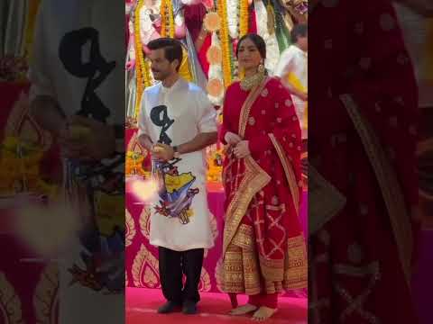 Father Daughter 🤩😍🥰 at Durga Puja #anilkapoor #sonamkapoor #bollywood #please #support