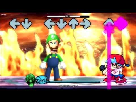 FNF Vs ANGRY Luigi with High Effort Animation | Friday Night Funkin'