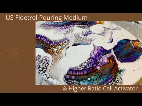 #192 US Floetrol PM and High Ratio CA Swipe | Acrylic Pour Painting | Abstract | Fluid Painting