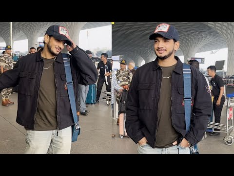 Comedian Munawar Faruqui Gets Papped At Airport With Heavy Security Amidst Online Threat