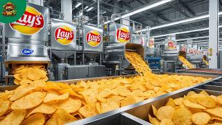 How Lay's Chips are made in a food factory with Modern food technology