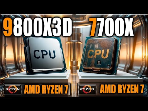 9800X3D vs 7700X Benchmarks - Gaming Benchmarks / Applications Tests