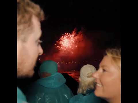 Falling in love in Niagara Falls with the view of the Falls and the spectacular fireworks! 💘😍