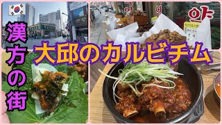 【２度目の釜山旅Vlog❹】大邱グルメ/郷土料理カルビチム