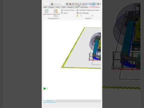 Como desabilitar o grid da Autodesk Factory Design Utilities #Shorts