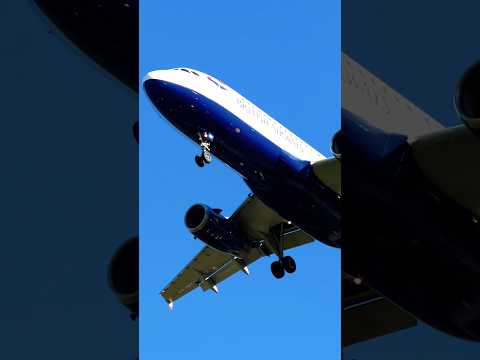 British Airways landing at Barcelona AirPort #youtubeshorts #shorts #short #planespotting #aviation