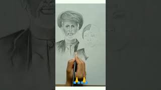 Mahatma phule Savitri Bai Phule Sketch Vandana Bharti Arts