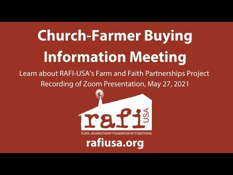 Church Farmer Buying Event May 27, 2021