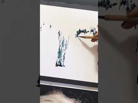 Watch Lynda Norman’s Stunning Watercolor Techniques! #shorts