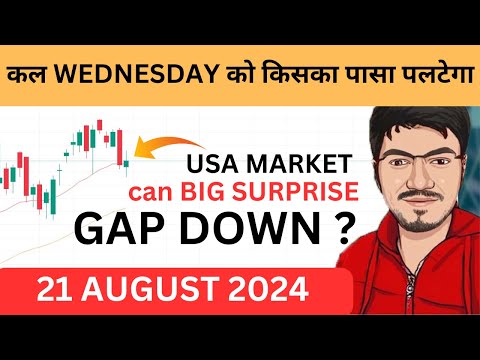 Nifty Prediction and Bank Nifty Analysis for Wednesday | 21 August 2024 | Bank Nifty Tomorrow