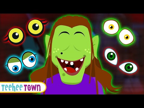 Alien Witch Face Halloween Song + Spooky Scary Skeletons Dance | Teehee Town