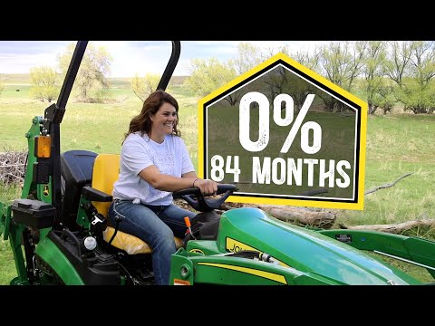 0% interest for 84 months on John Deere compact utility tractors