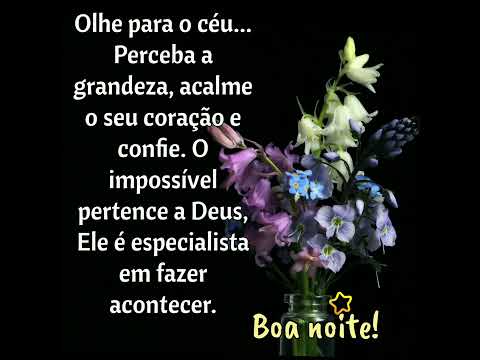 Mensagem de Boa noite! 💫 Bom descanso ✨