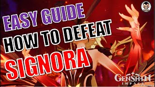 [Easy Guide] How to defeat La Signora Boss? | Genshin Impact