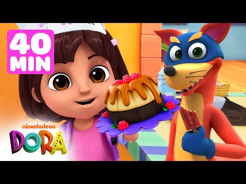 Dora Yummy Food Marathon! #2 w/ Swiper | 40 Minutes | Dora & Friends