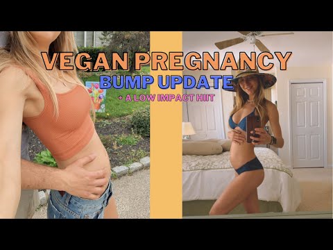 VEGAN PREGNANCY VLOG | NEW SKINCARE + HIIT WORKOUT - LOW IMPACT