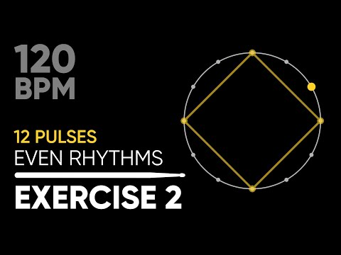 Coordination for drummers • Triplets Exercise 2 • 120 BPM