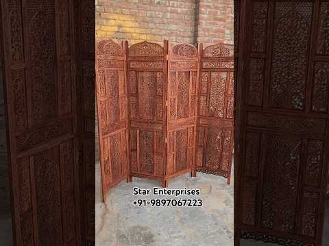 Wooden Antique Sheesham Partition by Star Enterprises. #roomdivider #dividers #screen #shorts #short