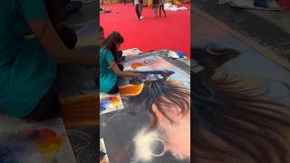 Shiv shankara rangoli | Mahashivratri rangoli design | art shorts #rangoli