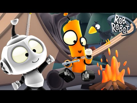 Space Camping S'mores! 😍 | Rob The Robot | Preschool Learning