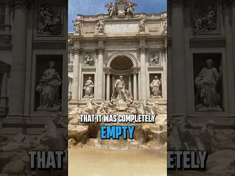 Why was the Trevi Fountain Empty? #Rome #italiandestinations