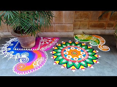 Diwali rangoli l tulsi vivah rangoli l kartik Purnima rangoli l dhanteras rangoli l easy rangoli