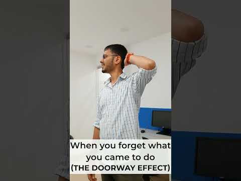 Now I know Puppy Bhai's struggle in Golmaal 3 is real🤕.#doorwayeffectphenomenon #psychology