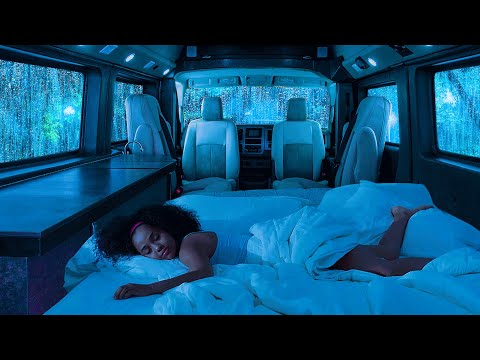 Deep Sleep Ambience: Cozy Car In Rainy Night With Soft Rain & Thunder for Fast Sleep, Stress Relief