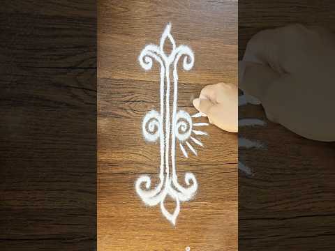 Easy rangoli | traditional rangoli simple #traditionalkolam #rangoli #art #shorts