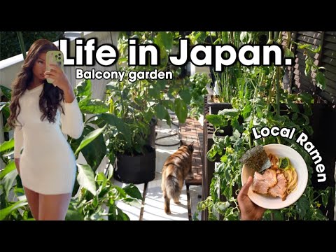 Life in Japan Vegetable balcony garden, Tokyo Cafes, Baking, body butter mixture, slow life