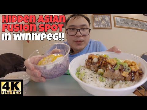 WINNIPEG LOCAL FOOD!! HIDDEN ASIAN FUSION SPOT IN WINNIPEG MANITOBA 🍚🍗!! [4K]