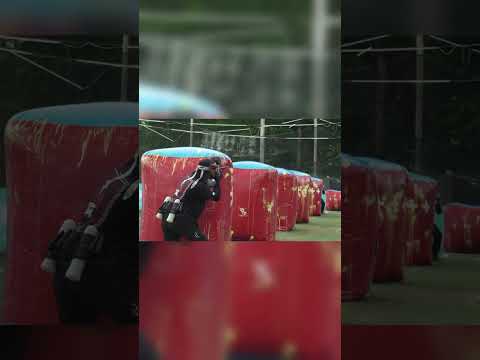 Battle down the valley of death 🟡🟡🟡💥🔫 | Paintball 1vs1 | Hormesis Elite Tour Joust #shorts